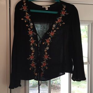 Waist length peasant top from American Eagle